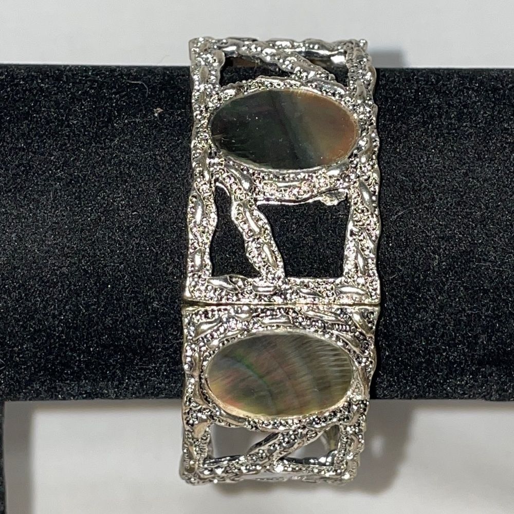 Cute Chunky Bracelets with Opal Gems